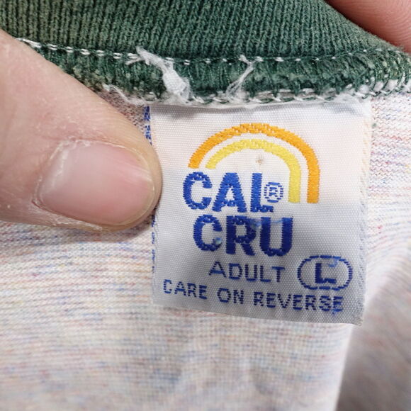 VINTAGE LAS VEGAS NEVADA 2-TONE USA MADE 90s TRAVEL TOURIST TSHIRT SZ L - Picture 7 of 8